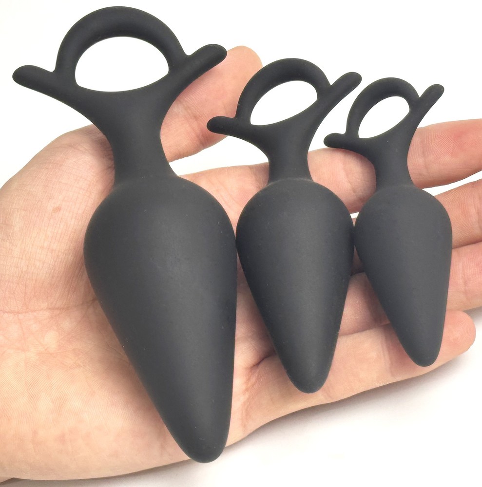 3PCS Silicone Ball Plug Training Starter Dilator Speculum BDSM