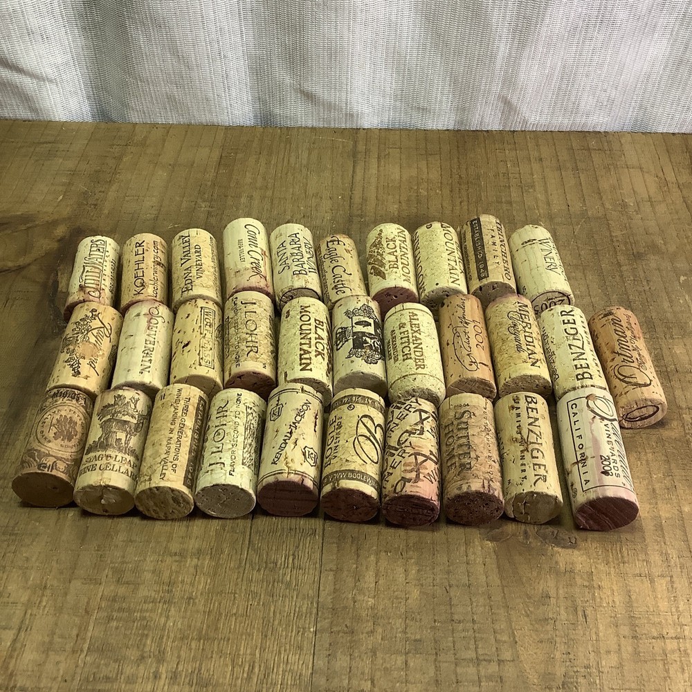 PREMIUM Natural Used Wine Corks 30 Craft Wedding Solid Cork Crafts Hobbies Fun