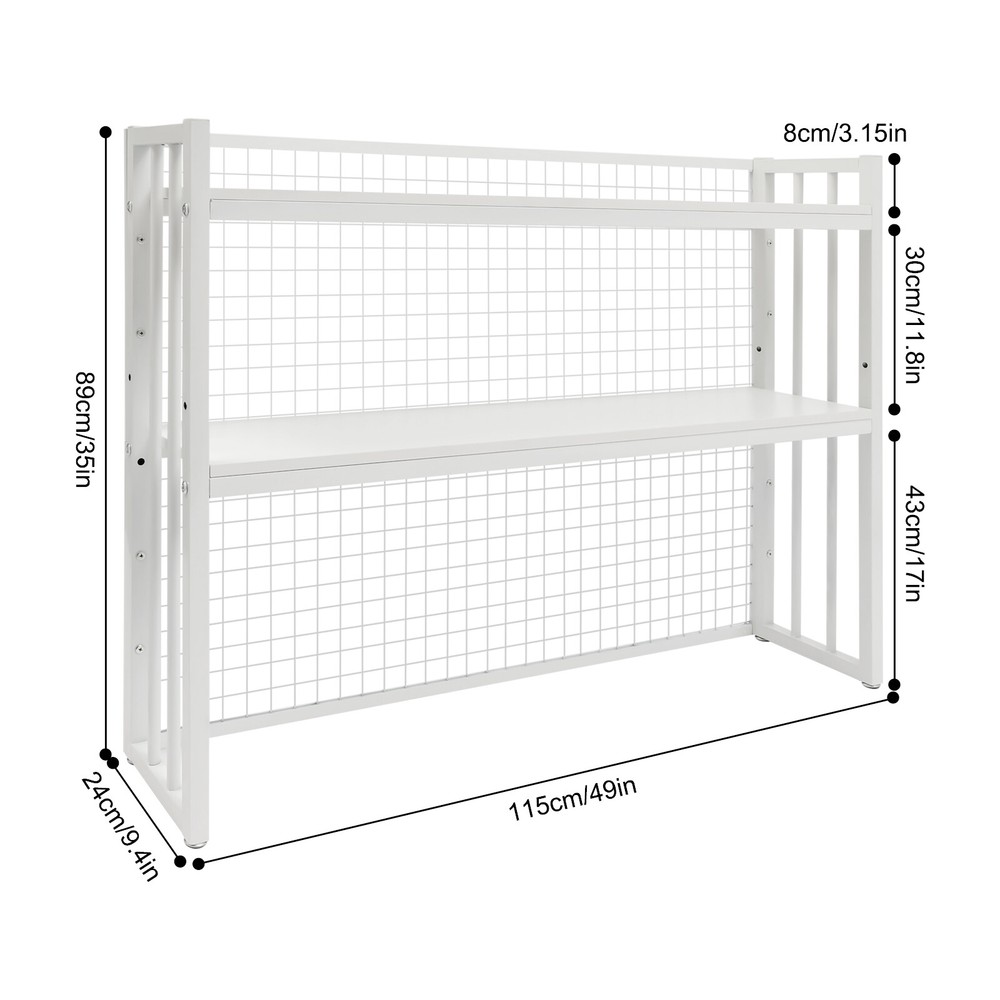 Desktop Bookcase Organizer Table Storage Bookshelf Computer Desk Organizer Rack