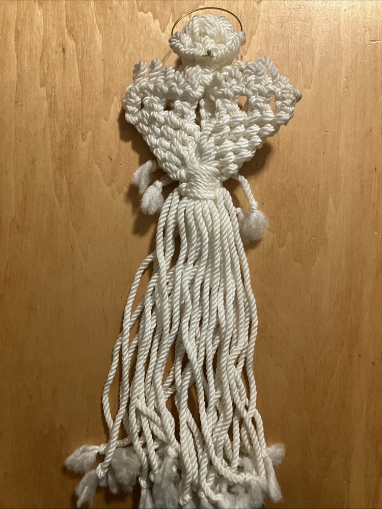 Handmade Macrame Angel 21-inches