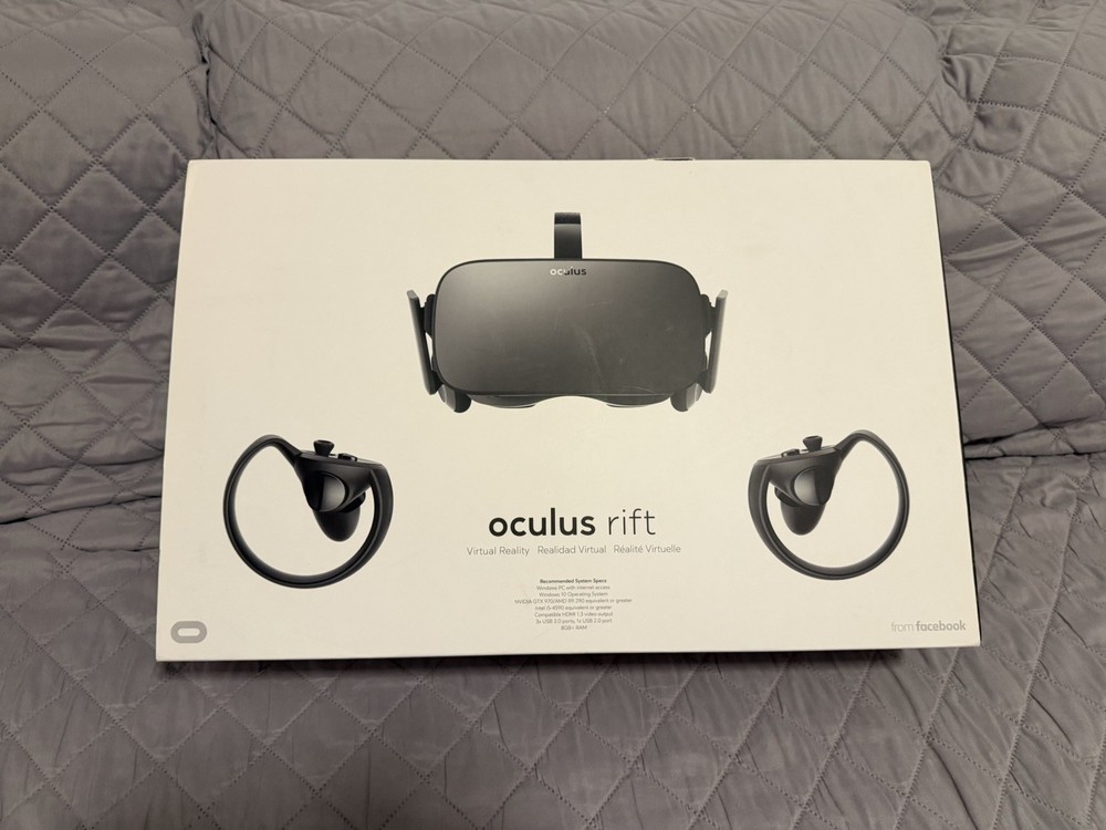 Meta Oculus Rift CV1 Virtual Reality Headset System with Extra Sensor