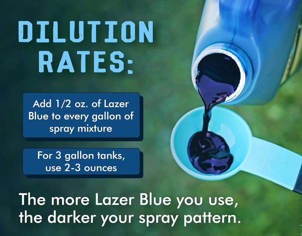 Prevent Over-Application with Lazer Blue - 16oz