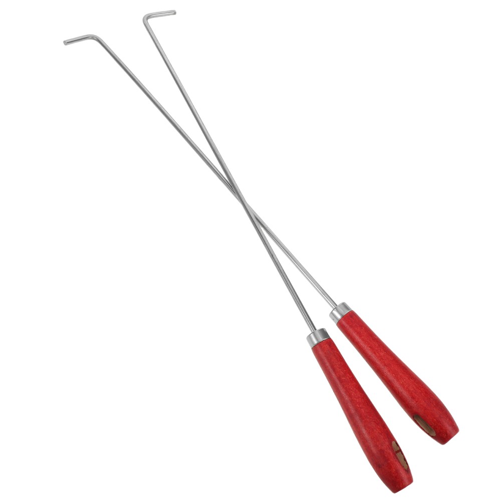2 Pcs Fire Pit Tools Poker Stick Campfire Accessories Kit Bonfire