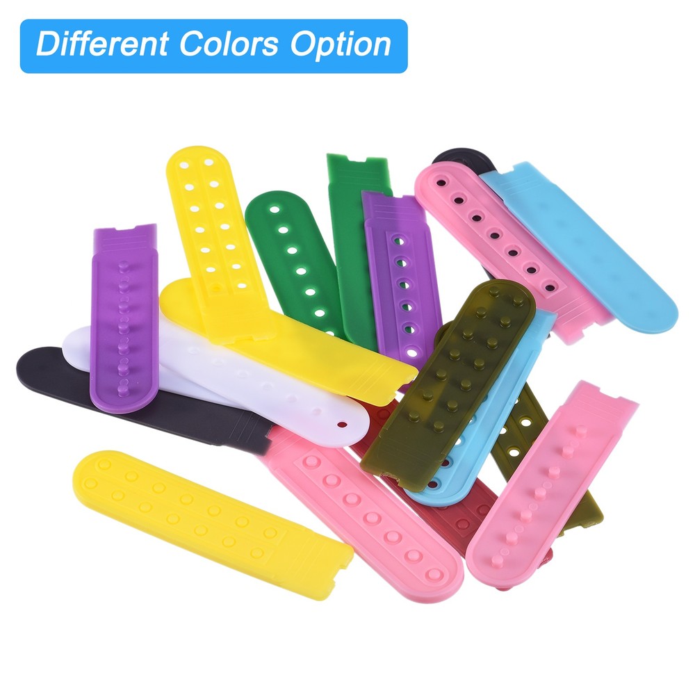 10 Pairs Snapback Strap Cover Double Row 14 Holes Plastic Adjustable Hat Snap