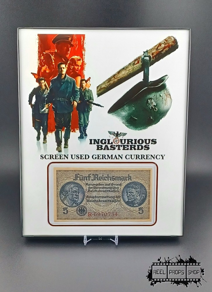 INGLORIOUS BASTERDS PROP - SCREEN USED - FRAMED WW2 ERA GERMAN BILL - TYPE A