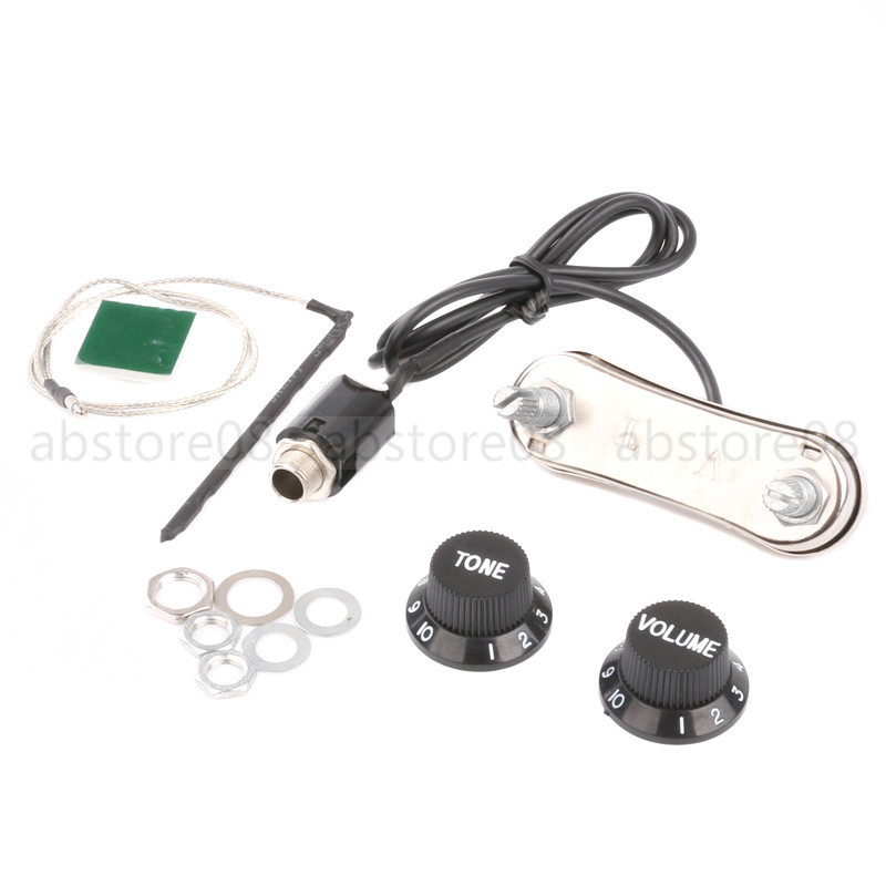 Acoustic Guitar 6-string Volume & Tone Control + Piezo Pickup