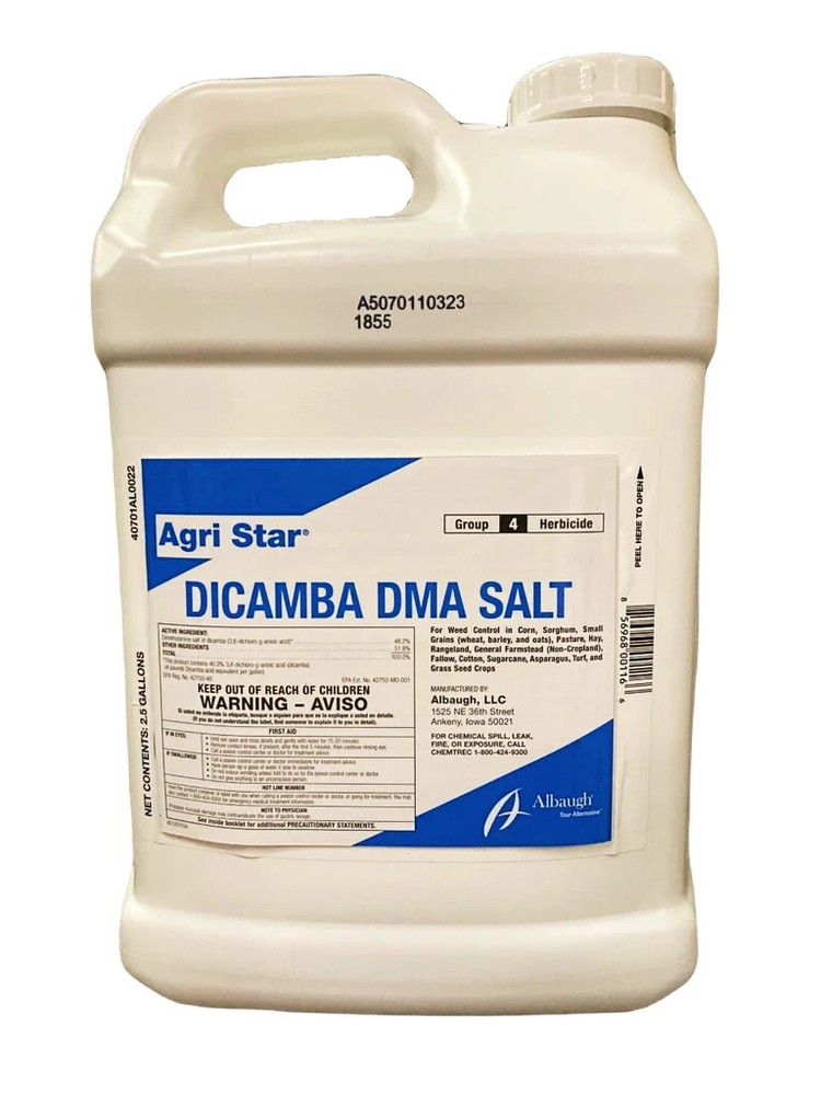 Agristar Dicamba DMA Salt - 2.5 Gallon