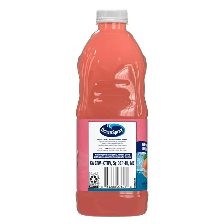 Ocean Spray Ruby Red Grapefruit Juice Drink, 64 fl oz Bottle (2 pack)...
