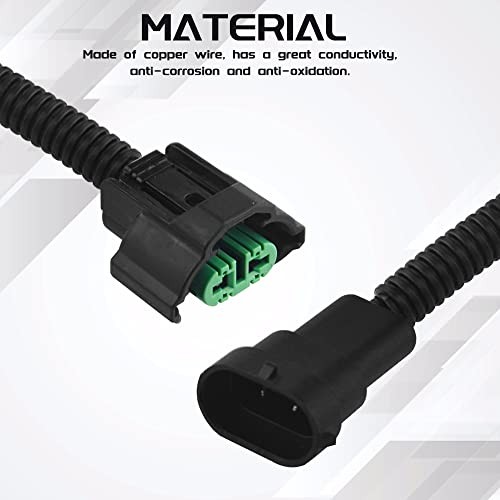 2 PCS H11/H8 Pigtail Socket Wiring Harness Socket Wire Connector Plug