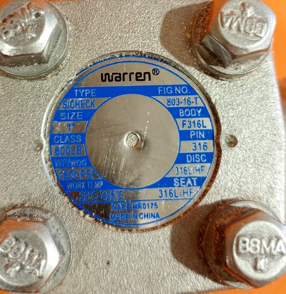 Warren 803-16-T 1"