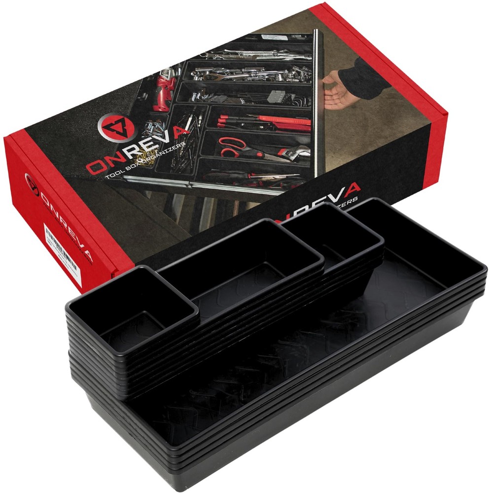 Tool Box Organizer Tray Divider Set, Extra Large Toolbox Trays, Tool Box Orga...