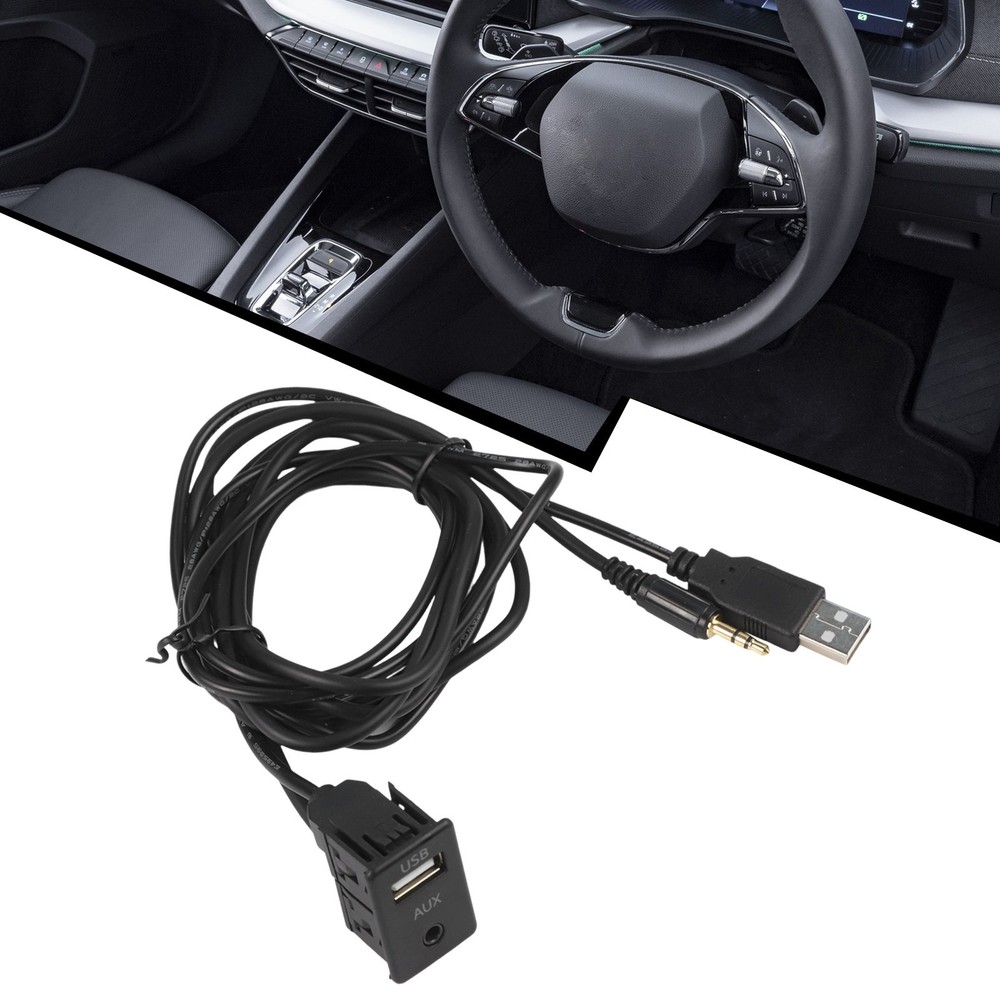 Flush Mount AUX USB Connection for Cars and RVs Easy Installation Solution