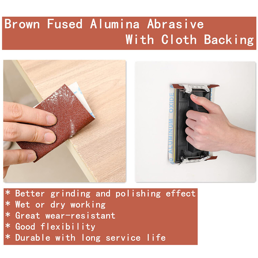 80-600 Grit Sandpaper Roll Emery Cloth Abrasive Sheets Sanding Strips Width 10cm