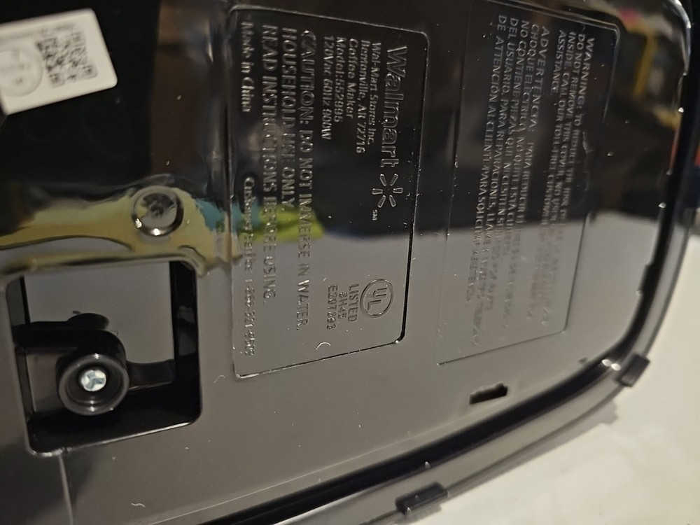 Coffee Maker, New, Open Box Mainstays 12 Cup Programmable