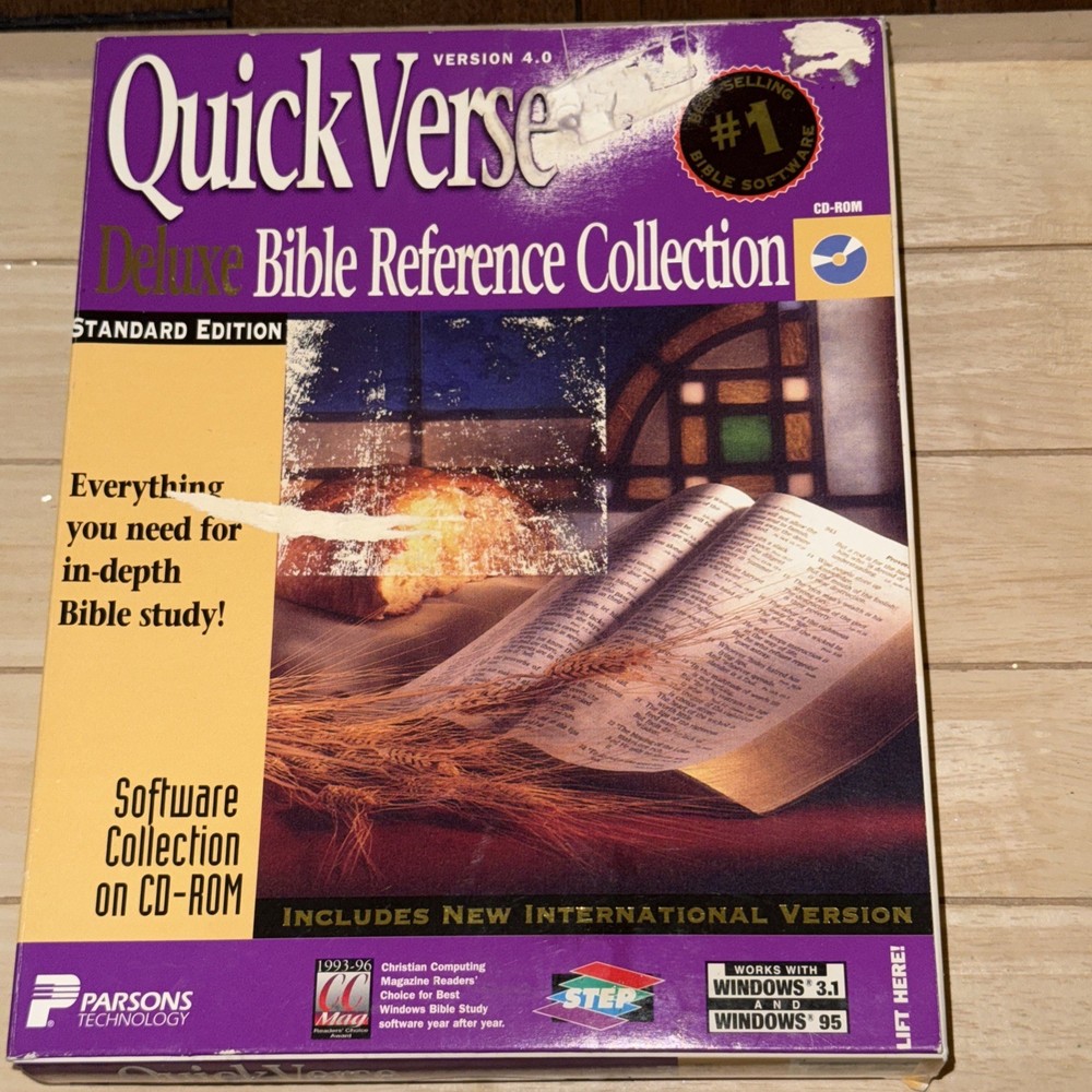 QuickVerse Deluxe Bible Reference Collection 4.0 PC CD religious study tools New