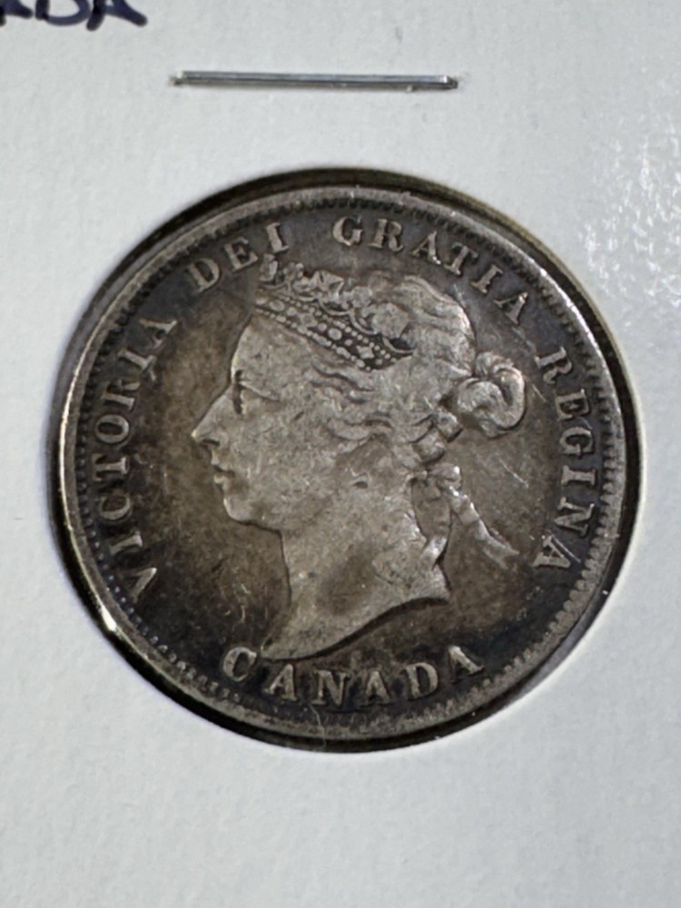 1900 Canada 25 Cents Silver Coin