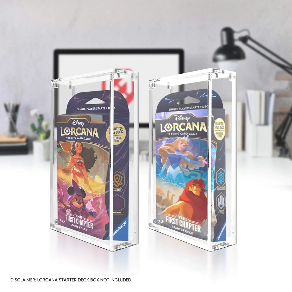 1x Acrylic Display Case for Lorcana Starter Deck Protective Box