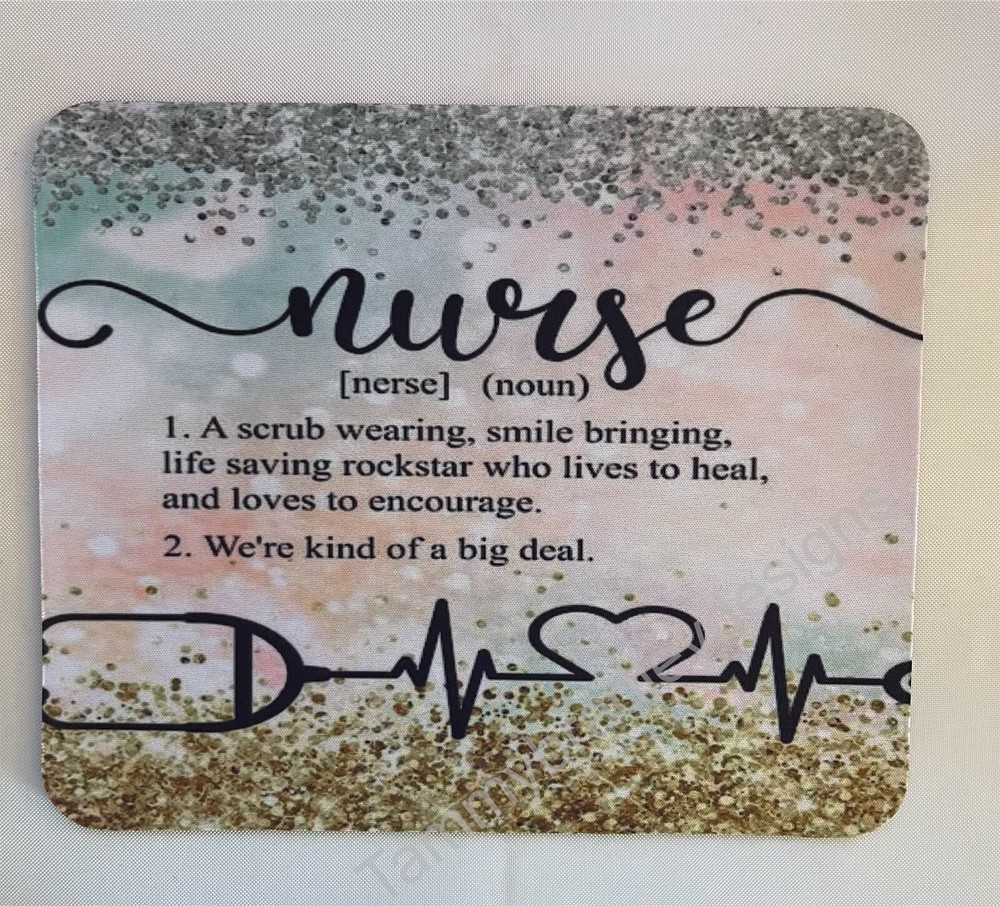 Custom Handmade Nurse Life mousepad