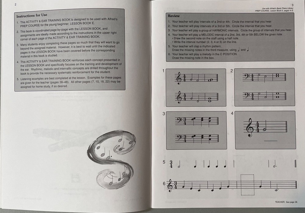 ALFREDS Basic Piano Library Prep Course Young Beginner Activity Ear Training LOT