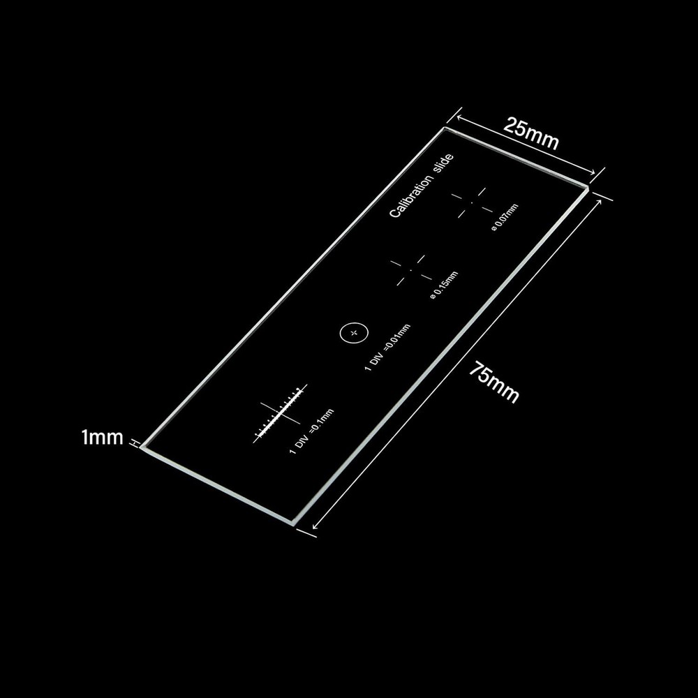 0.01mm Microscope Reticle Calibration Camera Slide Ruler Cross Stage Micrometer