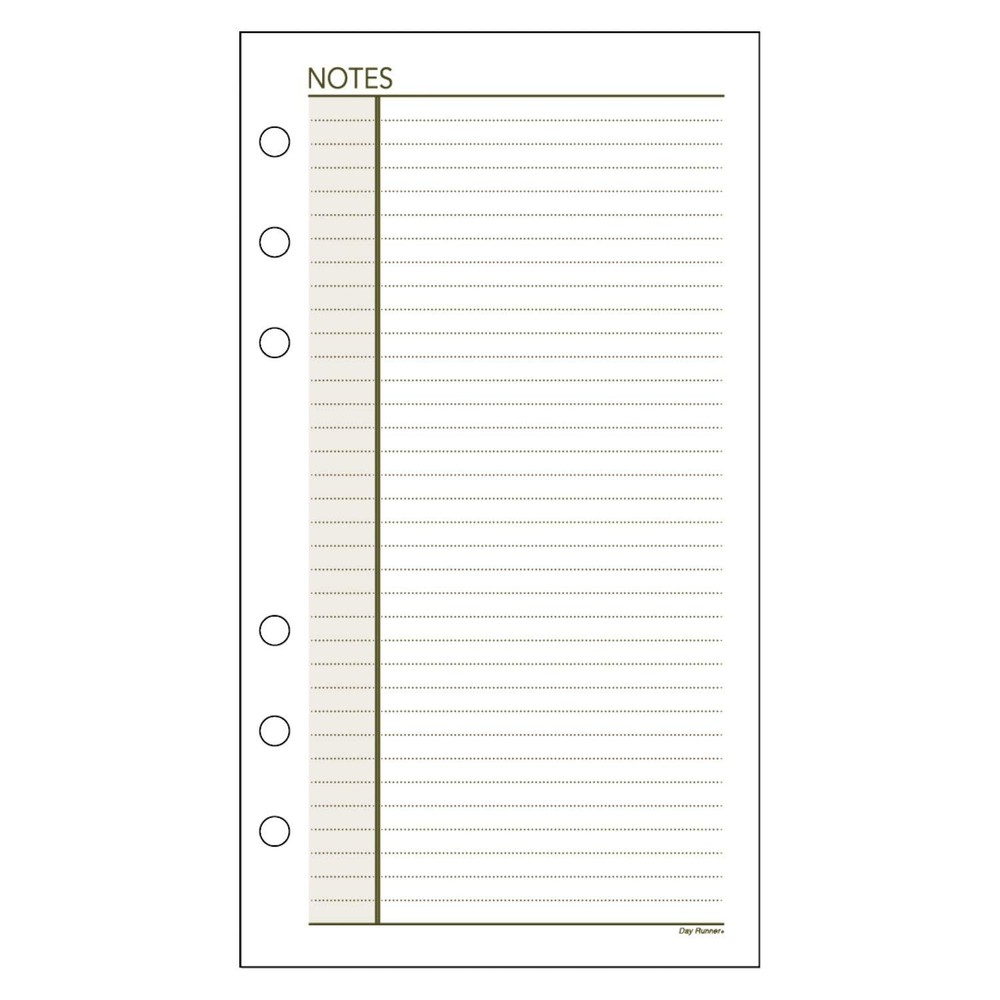 AT-A-GLANCE Day Runner Lined NotePad Pages, Refill, Portable, White