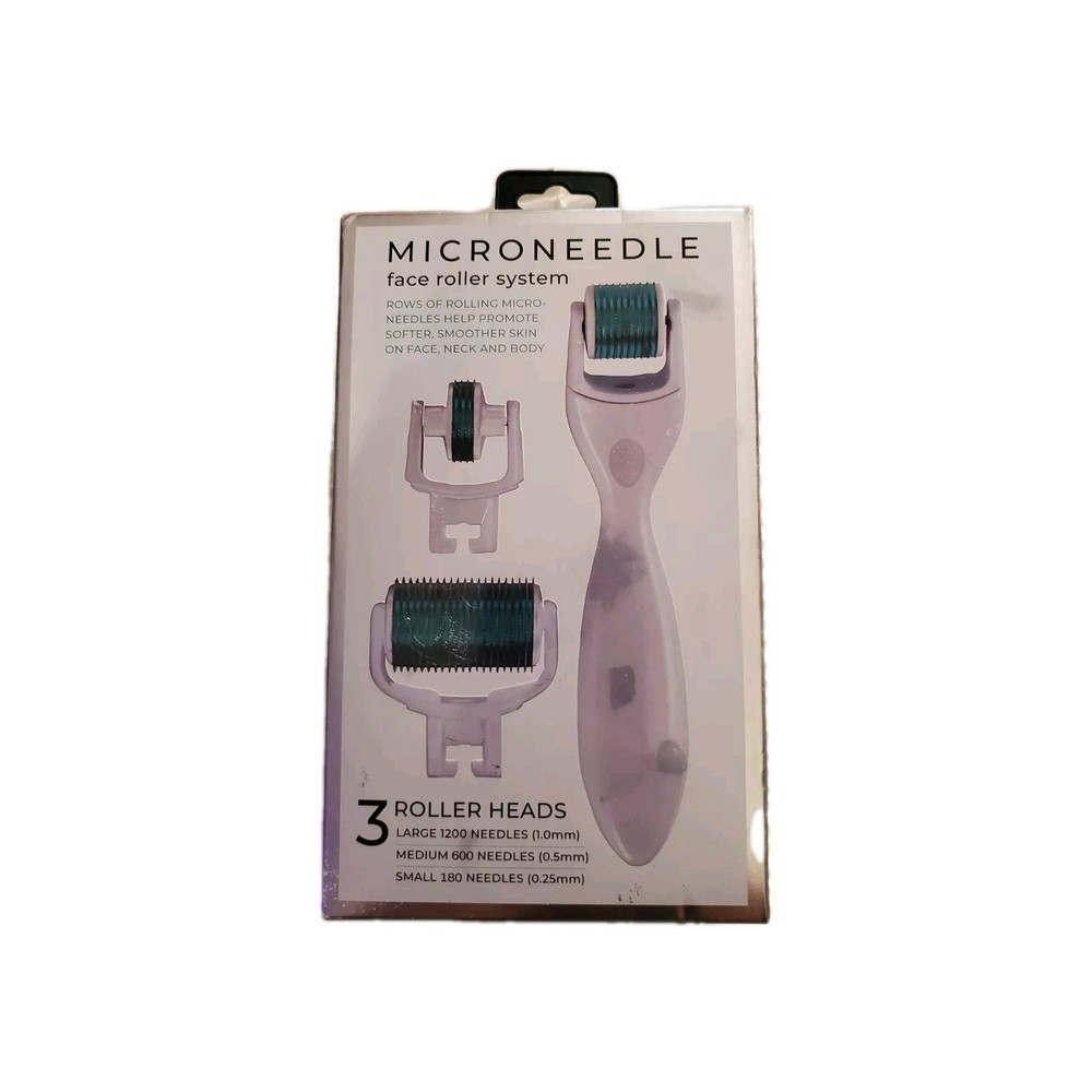 Bella Beauty Microneedle Face Roller System 3 Rollers Heads New Sealed Box