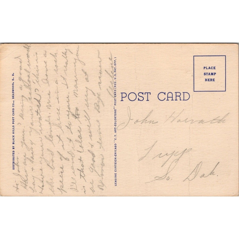 The Pinnacles in the Bad Lands SD Postcard PC540