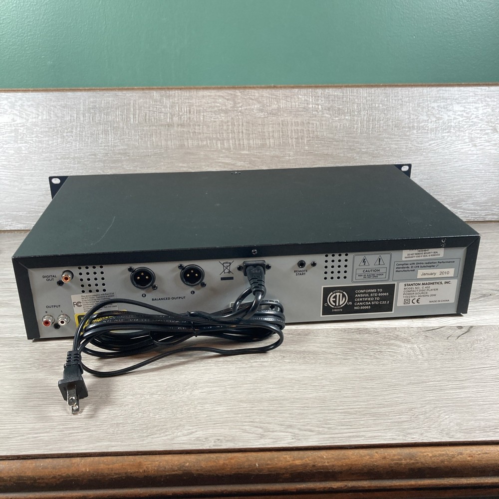 Stanton C.402 Professional Rackmount CD Player - Tested Working