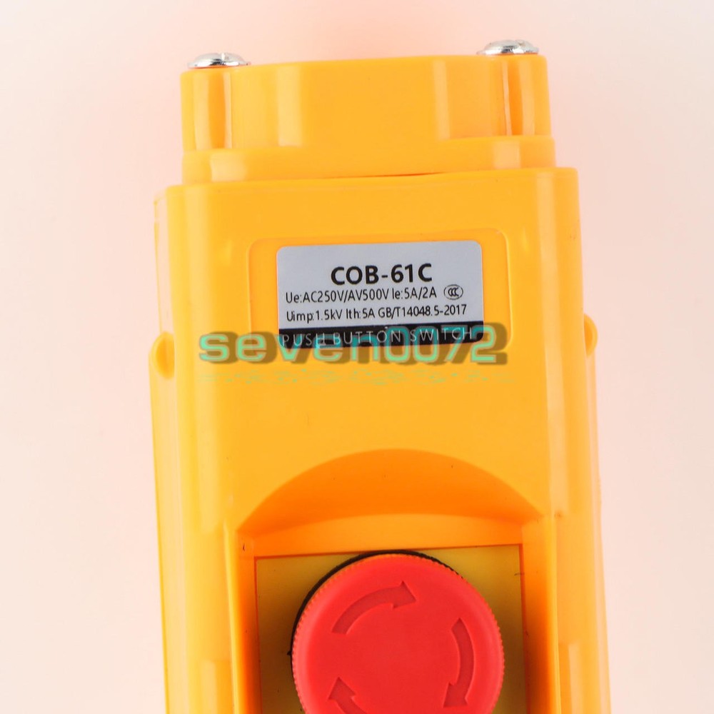 ONE COB-61C COB Crane Hoist Control Button switch Single speed NEW