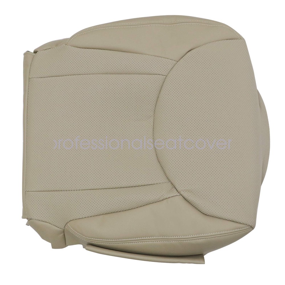 Front Driver Bottom Seat Cover Replacement Leather Tan For 2001-2006 Lexus LS430