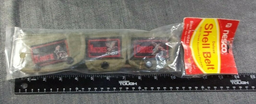 NESCO DELUXE SHELL BELT 3 POCKETS NEW IN PACKAGE H24S