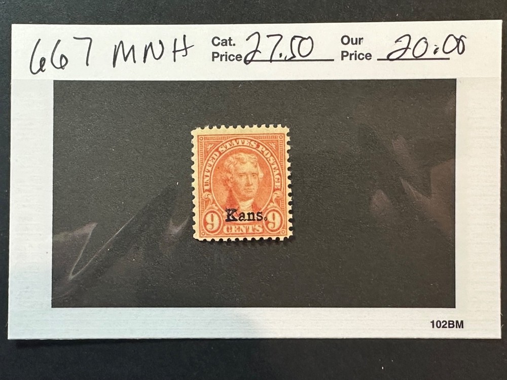 Scott # 667  MNH     2024 Scott Catalogue Value $ 27.50