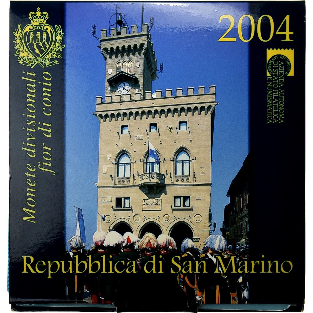 [#199289] San Marino, Coffret 1c. à 5€, BU, 2004, Rome, MS