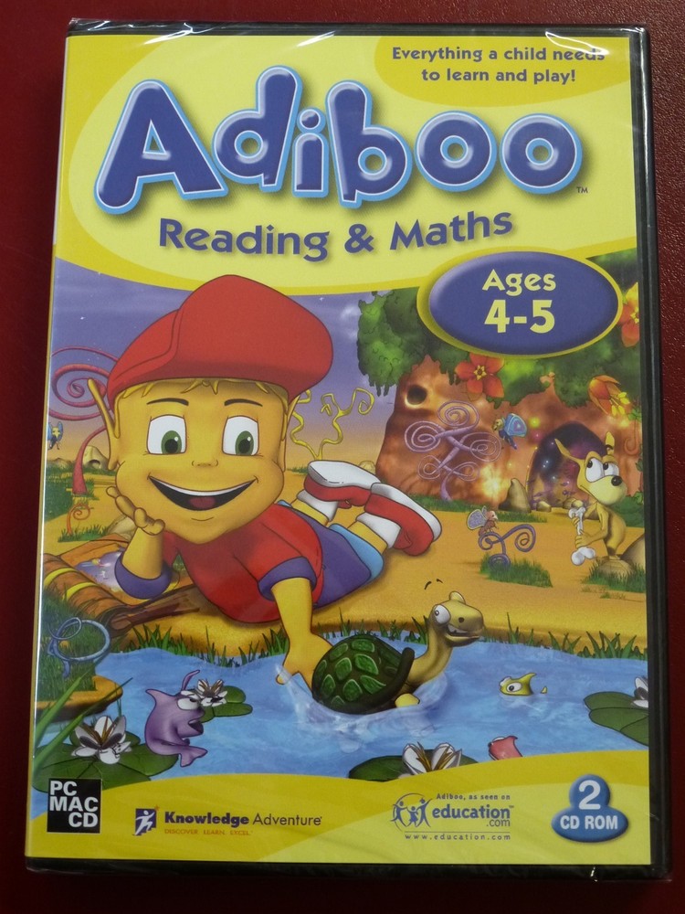 Video Game PC Adiboo Reading & Maths Ages 4-5 MAC NEW SEALED
