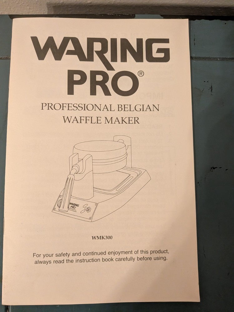 💥💥Waring Pro Waffle Maker WMK300 (Tested Cleaned Works)💥💥
