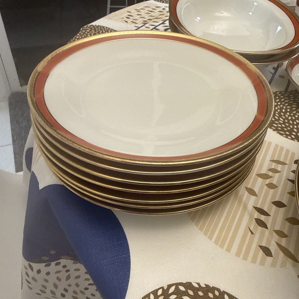 Richard Ginori Palermo Red Salad Plates