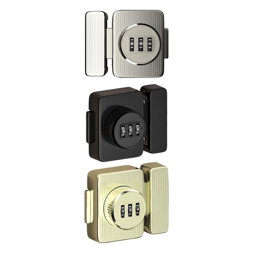 Password Rotary Hasp Lock Door Security Latch Gate Keyless Combination Lock