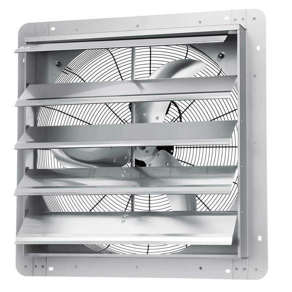 24'' Shutter Exhaust Fan, High-speed 3320 CFM, FCC
