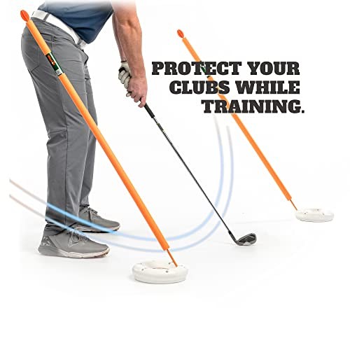 Padded Golf Alignment Rods - Golf Alignment Sticks with Protective Padding,