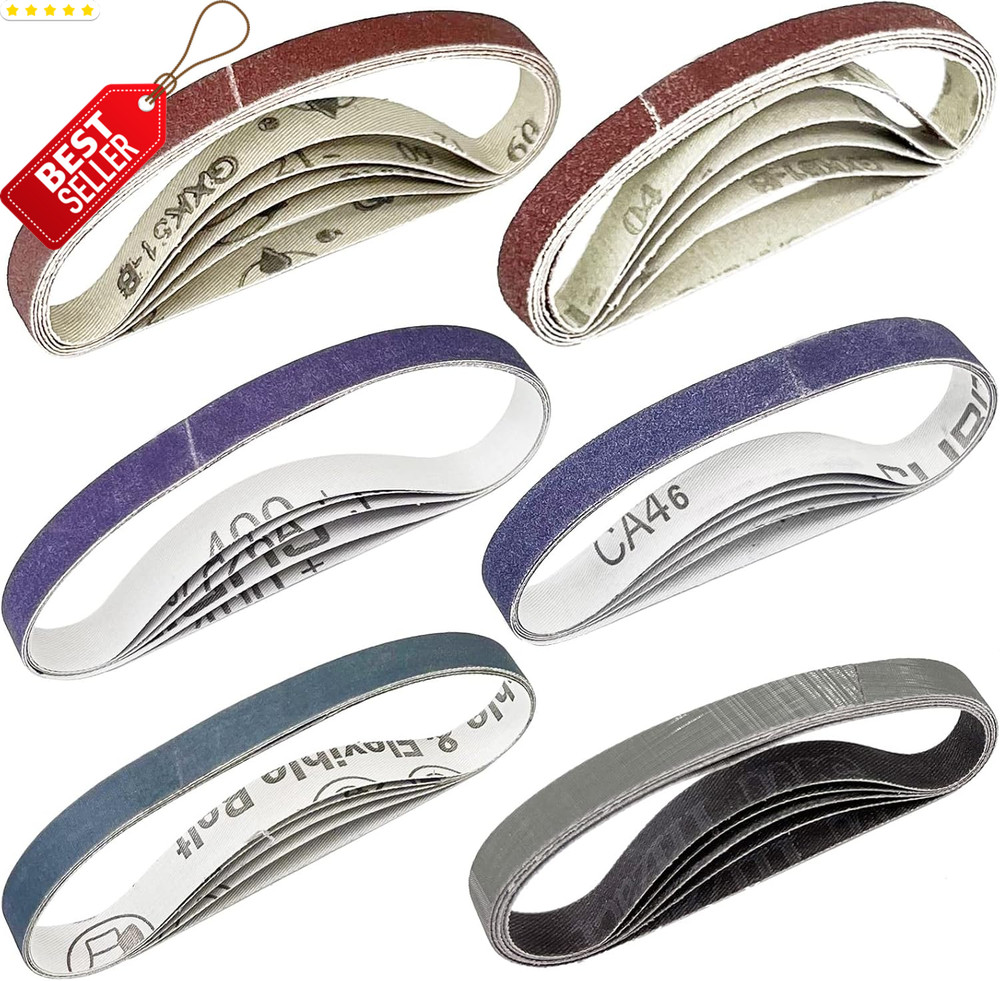 30x 1/2"x12" Sharpening Belt Kit for Work Sharp WSKTS Mk1 Mk2 Multi Grit - US