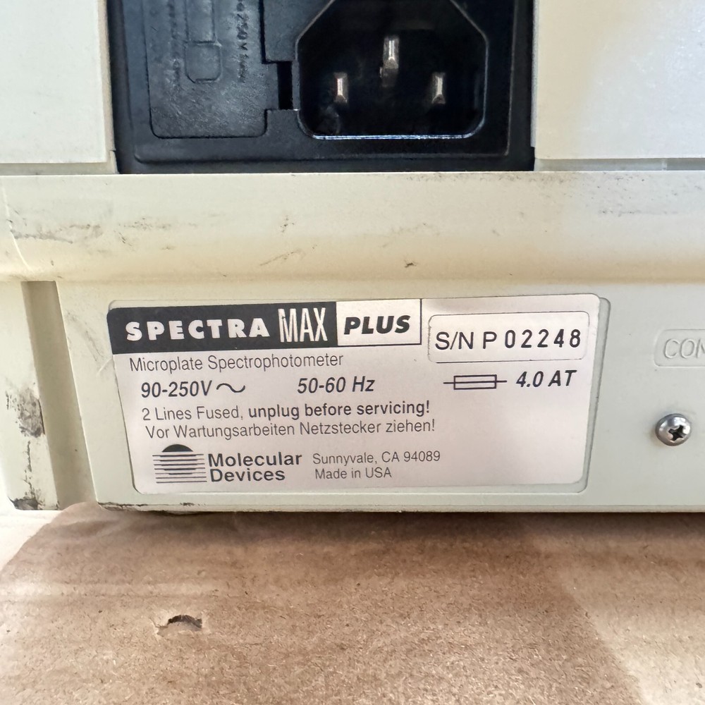 Molecular Devices Spectra Max PLUS Microplate Spectrophotometer | Sold As Is