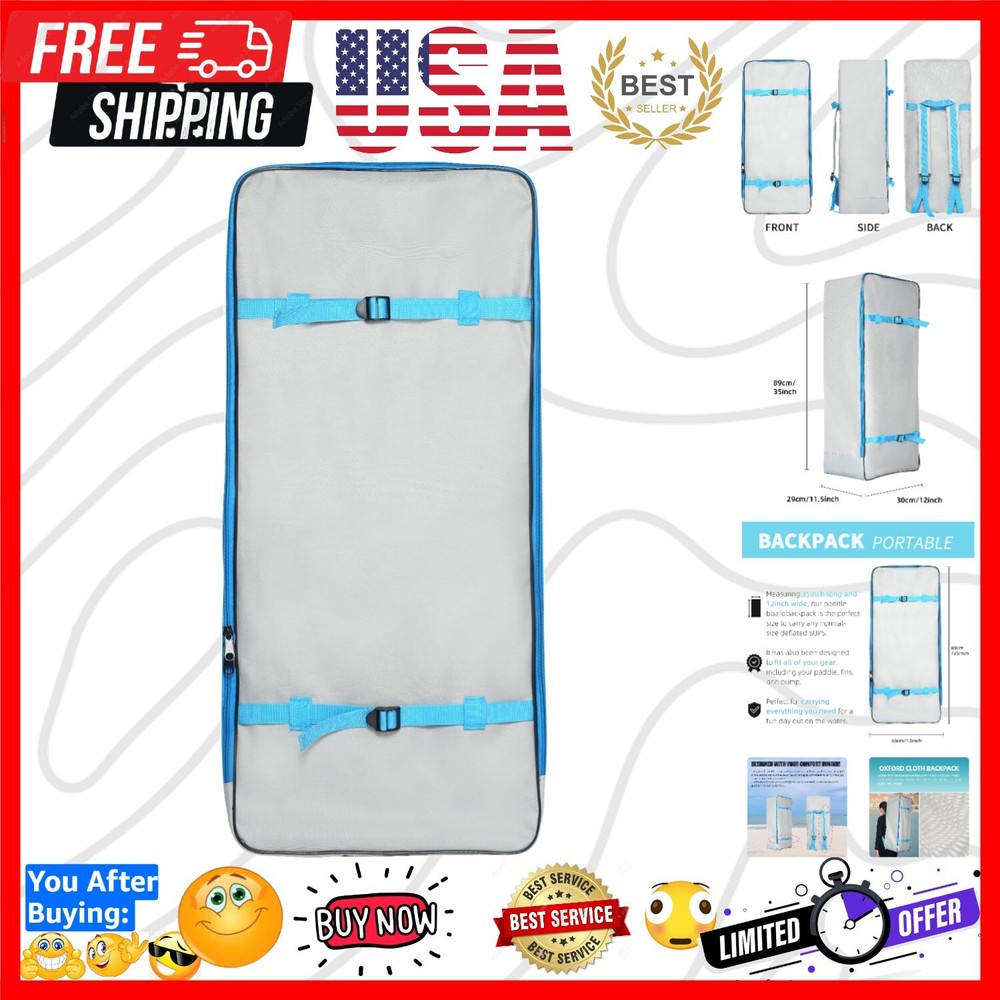 Versatile Inflatable Paddleboard Backpack - Easy Transport for All Adventures