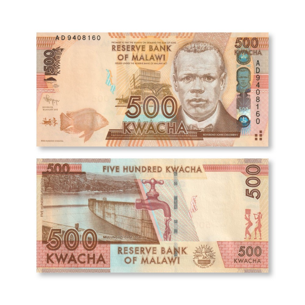 Malawi 500 Kwacha, 2012, B154a, P61a, UNC