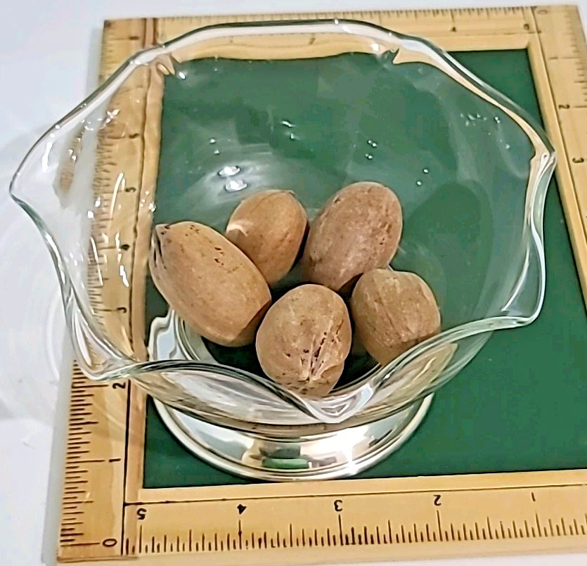 Web Sterling 5" Crystal Dish with Sterling Silver 3.25" Base 8 OZ. Total Wt.
