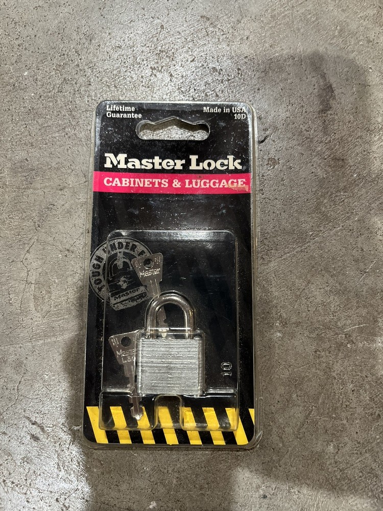 10D Master Lock Padlock Small Lock 2 Keys