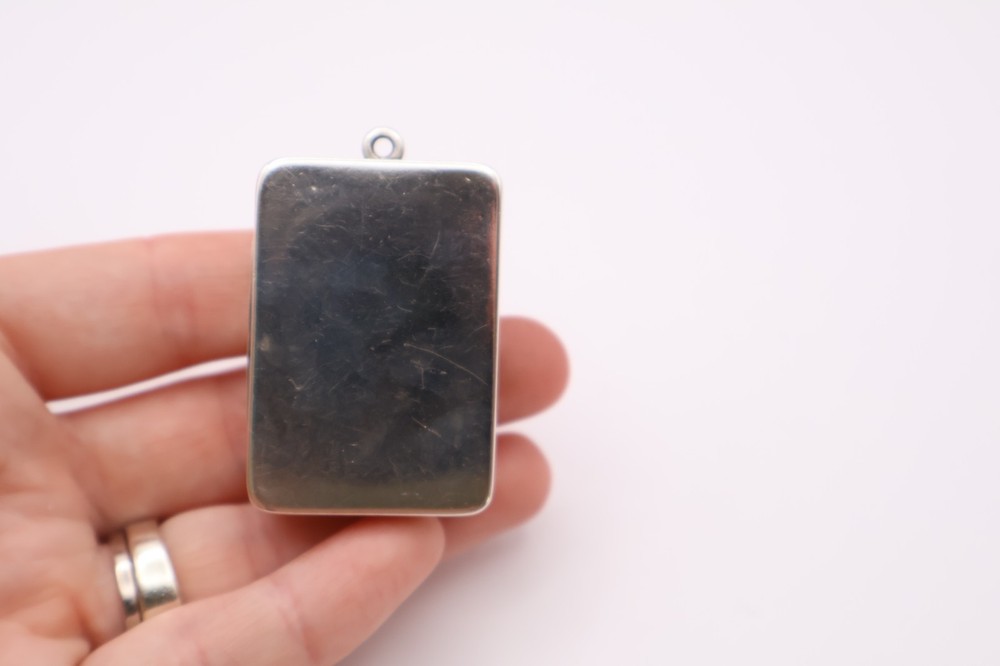 Antique Silver Vesta Case Box