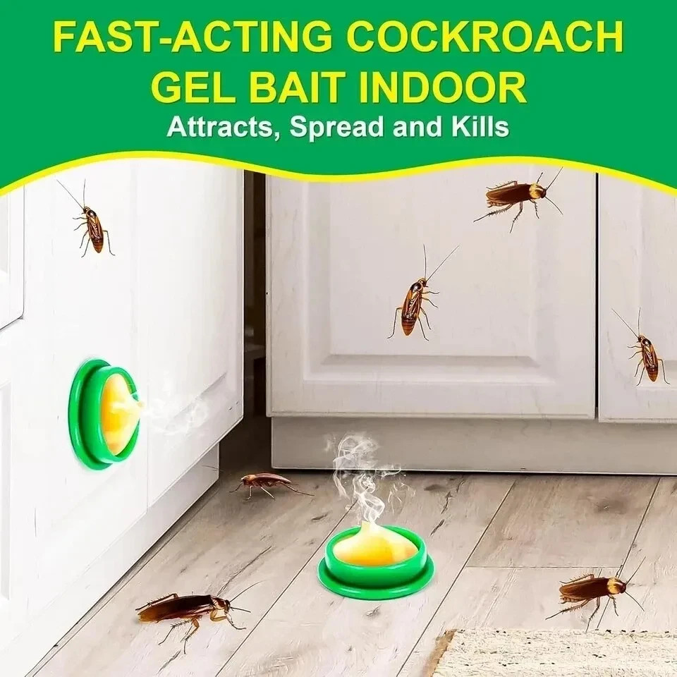 24PCS/Pack Roach Bait - Cockroach Killer Indoor Infestation Roach Traps