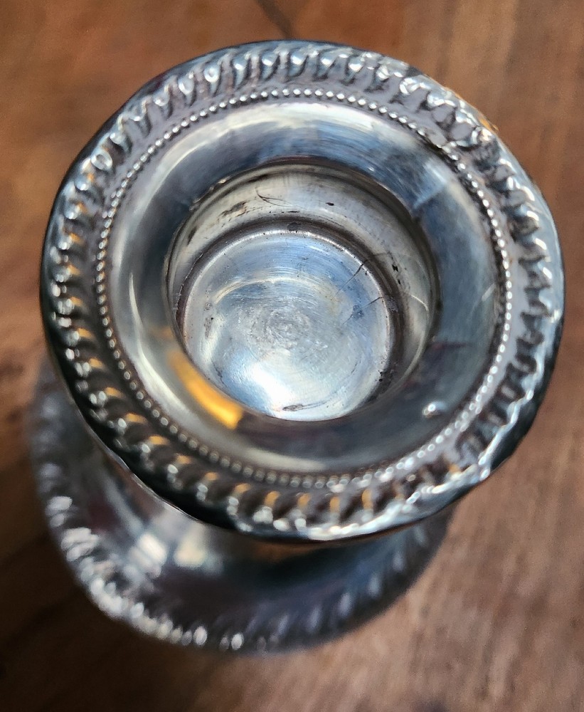 Solid Silver Small Candlestick