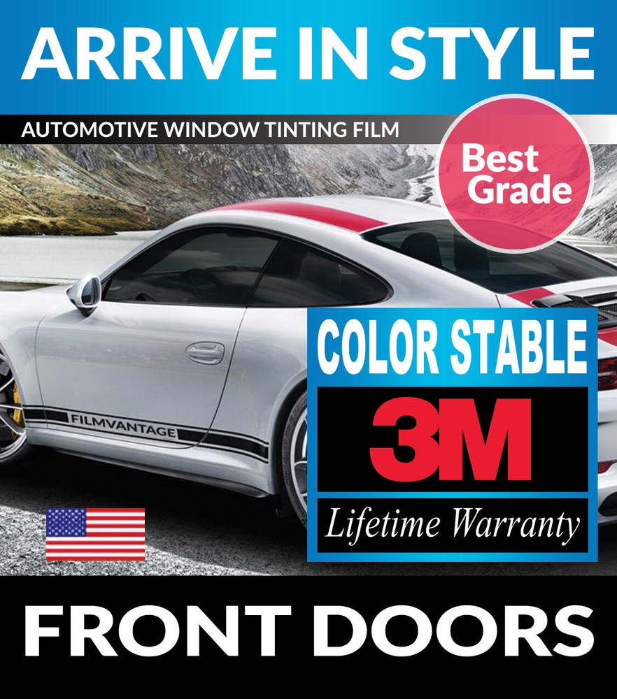 PRECUT FRONT DOORS TINT W/ 3M COLOR STABLE FOR CHEVY 2500 STD CLASSIC 07