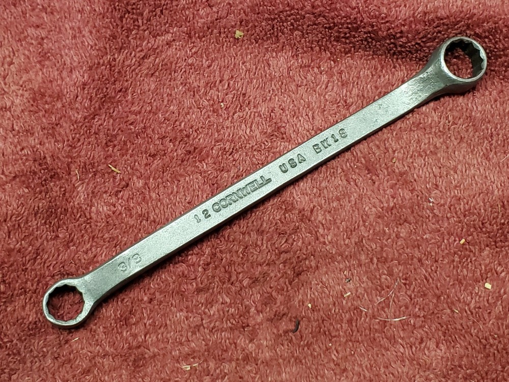 Cornwell Tools BW-18, 12 pt Offset Box End Wrench, 3/8" X 7/16"